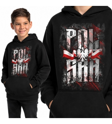 Bluza z kapturem Patriotyczna dziecięca POLSKA